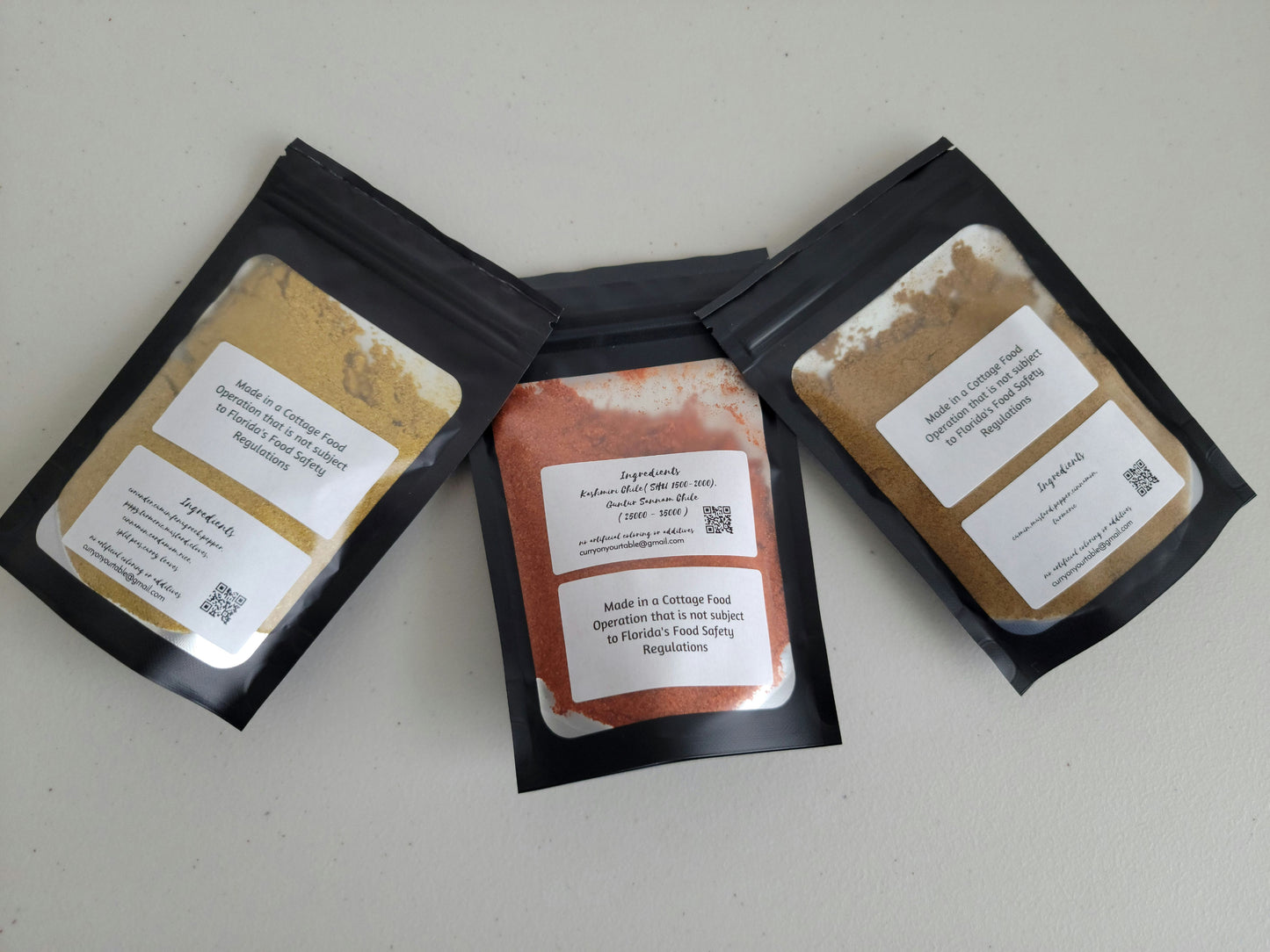 The Mohan Spice Blends. Set of all Three Blends.